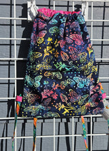 Load image into Gallery viewer, Cotton Drawstring Tote - Batik Butterflies