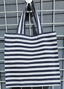 Utili-Tote - Blue and White Stripes