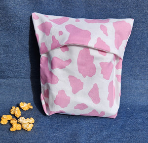 Reusable Popcorn Bag - Pink Cammo